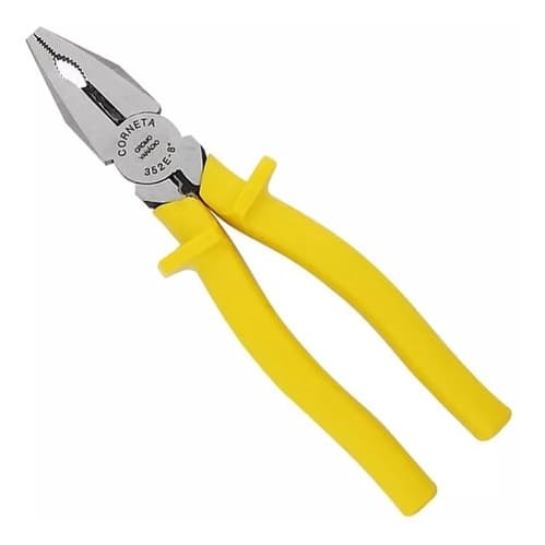 Alicate Universal Para Eletricista 8 Amarelo - Corneta
