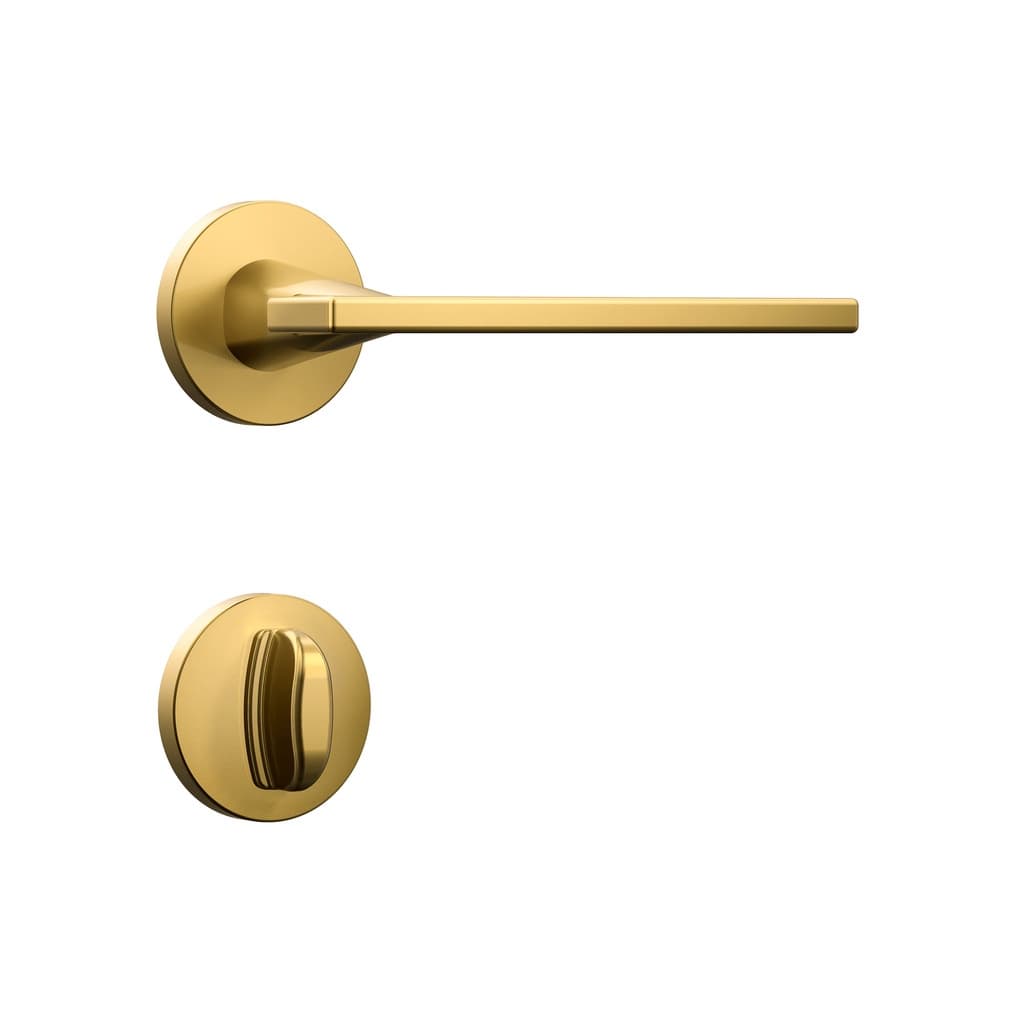 Fechadura Porta De Banheiro Classic 3000 Redonda Gold Stam