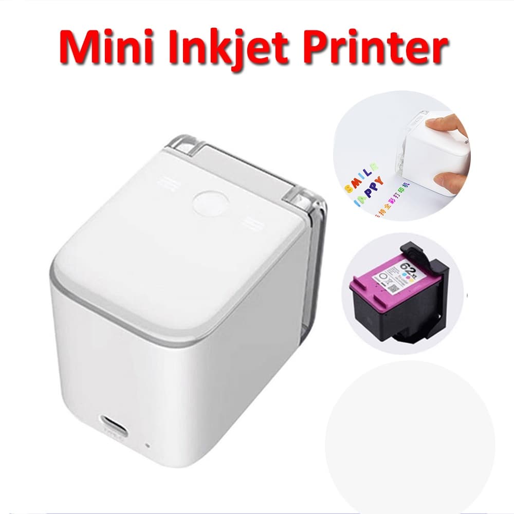 Kongten Mbrush Mini Impressora Jato De Tinta Portátil Sem Fio Colorida Móvel Wifi Personalizado Cartão De Presente De Te