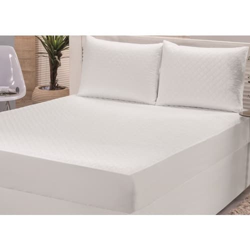 Capa Impermeável Colchão Box Super King 2,03x1,93x0,30 Antiácaro Lavável Elástico Forte