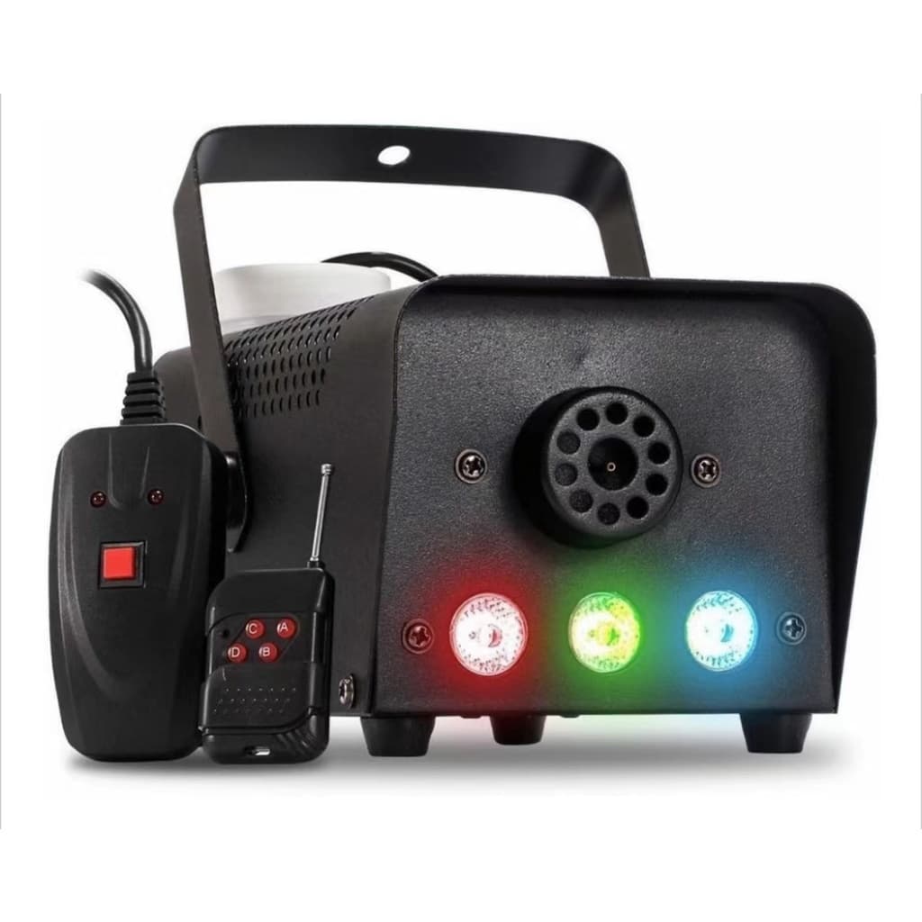 Máquina de fumaça com led RGB 110V/ 220V 700W com Controle Sem Fio Showtech