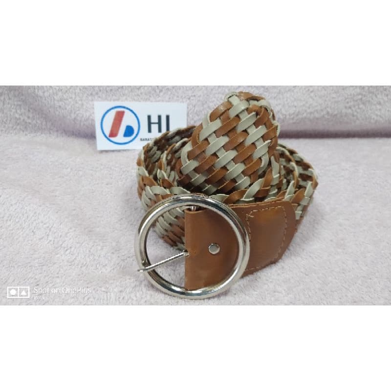 Estilo popular Cinto Trançado De Couro Feminino