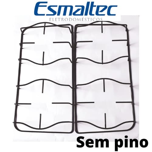 2 Grelhas Grade P/ Fogao Esmaltec Agata Sem Pino