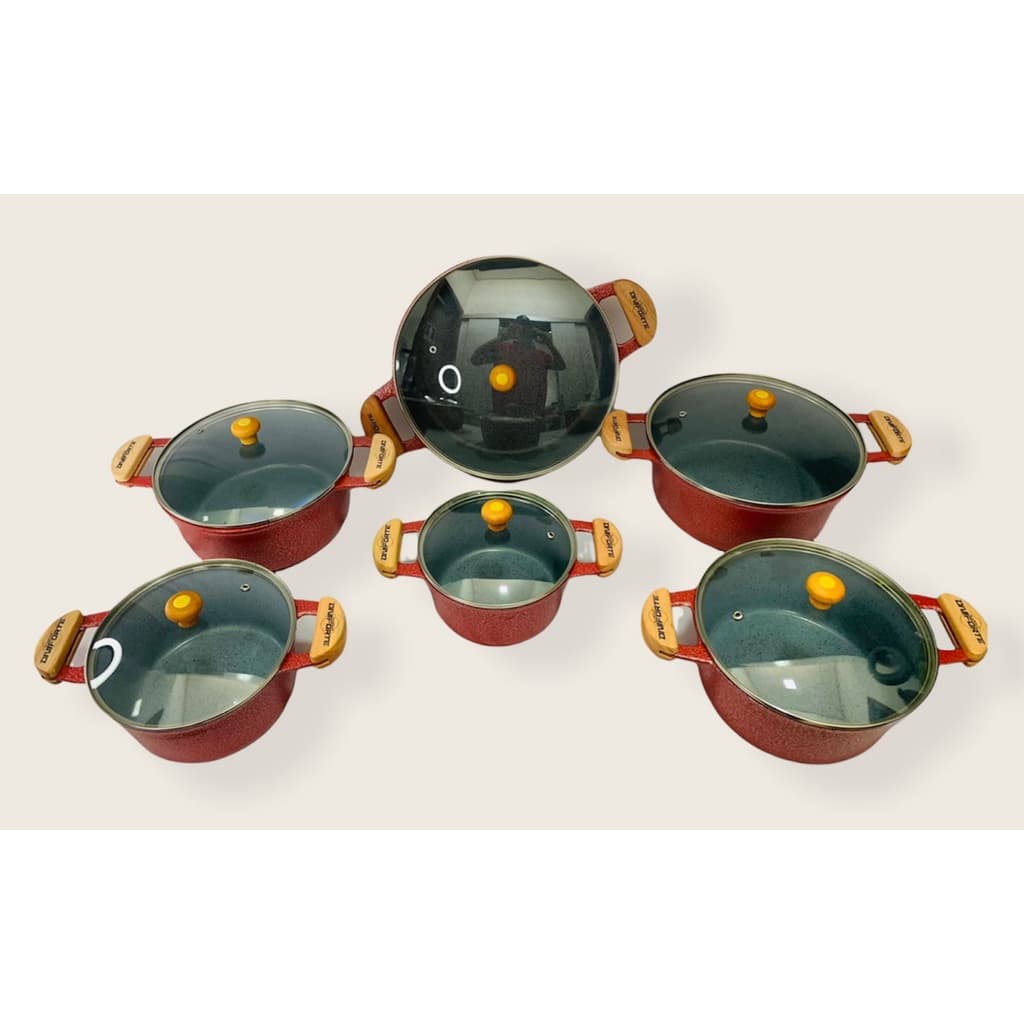 Jogo De Panela E Frigideira Antiaderente Aluminio Fundido