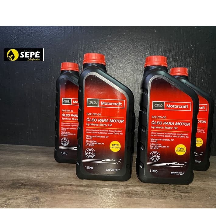 Óleo Lubrificante Motorcraft 5w30 Sintético 100%. Ford Fiesta, Ka, Focus, Ecosport, Fusion, 4 Litro