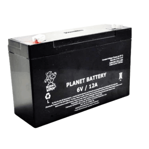 Kit-bateria 6 V 12 Ah + Carregador 6 V