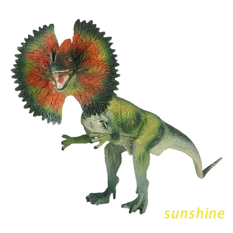 SUN Dilophosaurus Figurine Simulation Interactive Realistic Dinosaur Toy Miniature Home Decor Hobby Collector