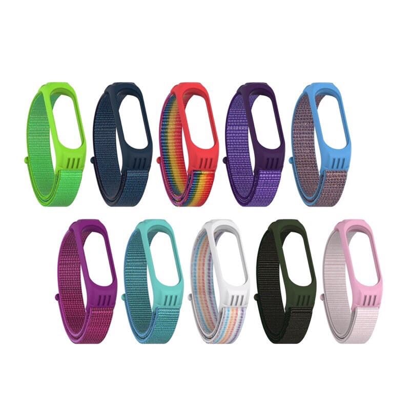 Pulseira Para Miband 4 / 3 / 5 / 6 de Nylon Loop Strap - Ponto Entregar