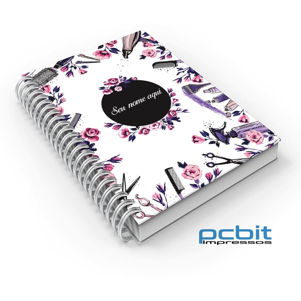 Agenda Cabeleireira Manicure Permanente (Sem datas nas páginas)