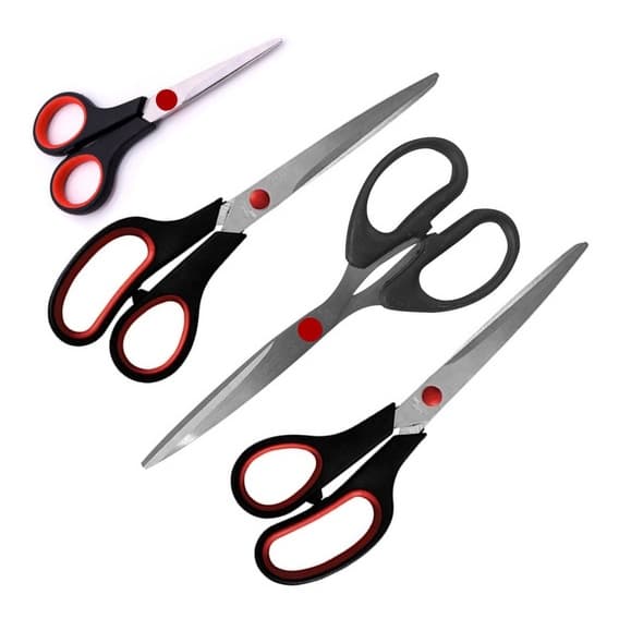 Kit  de Tesoura de Tecido Cabelo Papel Multiuso