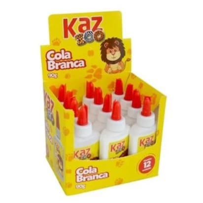 12 Colas Branca Escolar 90g Liquida - Atacado 12 Unidades