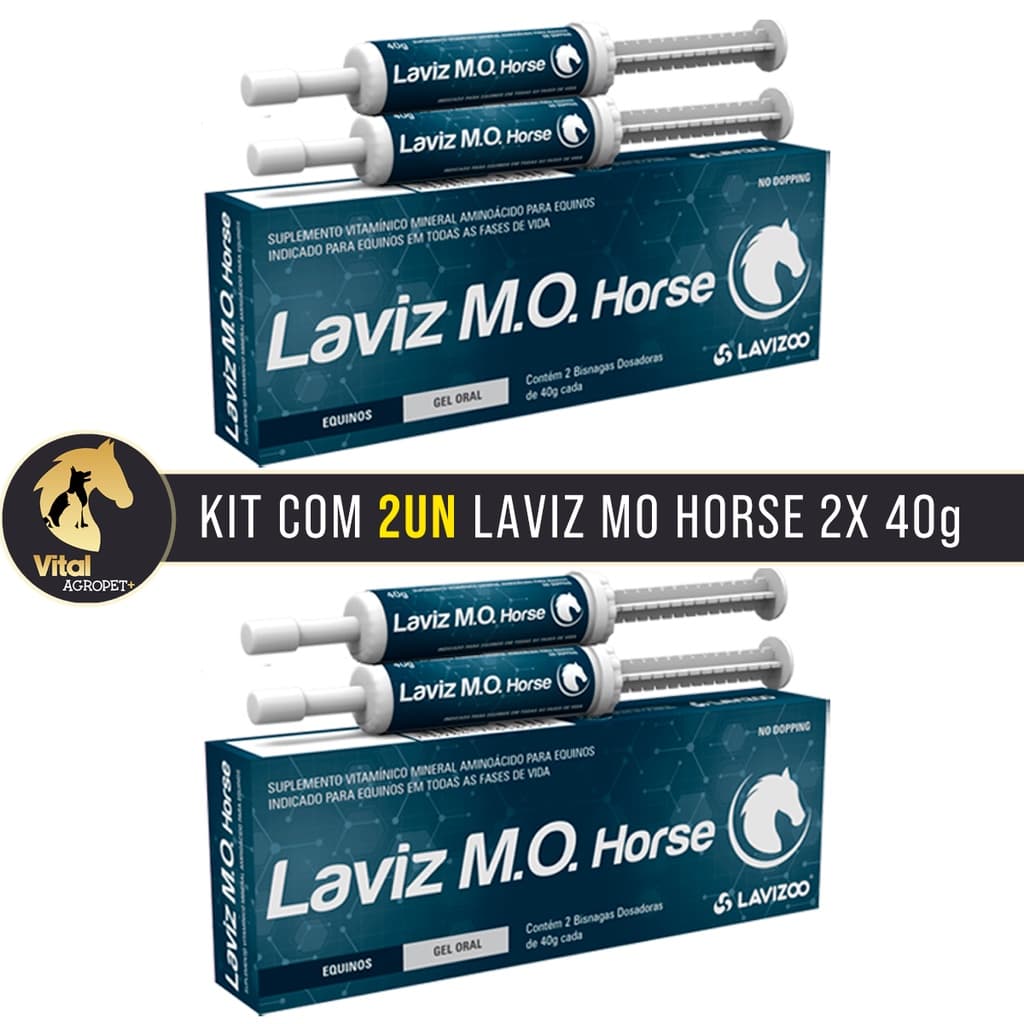 Kit 02 Laviz MO Horse Lavizoo 2x40g