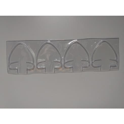Orelha de "Gatinha" transparente com aba de encaixe para Tiara
