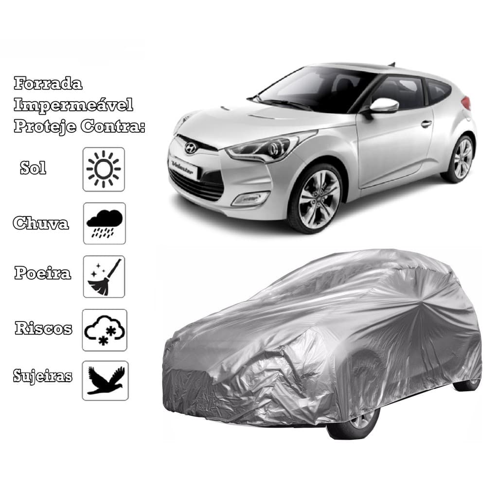 Capa Cobrir Carro Hyundai Veloster  Forrada e 100% Impermeável