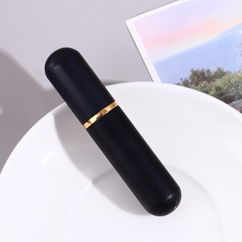 Inalador Nasal Óleo Essencial Difusor Metal Alumínio Premium PRETO
