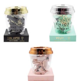 Prendedor De Papel Fofo Cup Imantado Com Prendedor De Papel (binder)