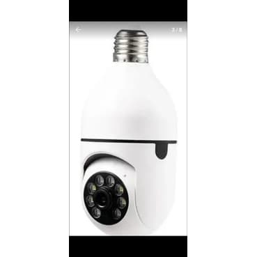 Camera Lampada Robo Espia Wifi Giratoria Movimento 360 Graus