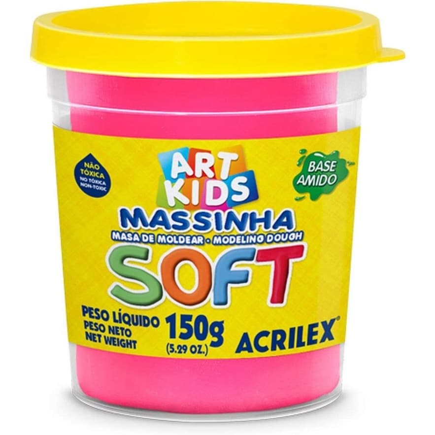 Massinha de Modelar Soft Pote 150g - Acrilex (Escolha a Cor)