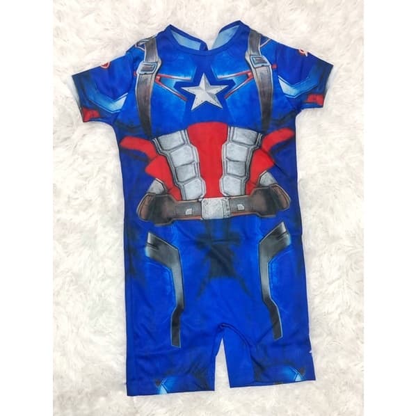 Fantasia Temática Capitão América Infantil Masculina Heróis Barato Menino Promoção