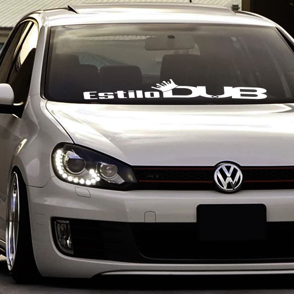 Adesivo Parabrisa Frase Carro Rebaixado Dub Som Automotivo Tuning