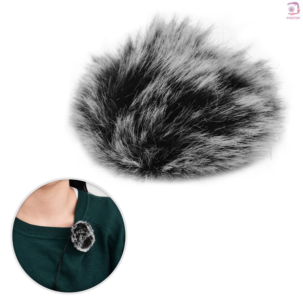 Pr * Clip-On Microfone De Lapela Brisas Furry Mic Muff Compatível Com Boya M1 E Outro Mais De Lapela Microp
