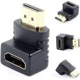 Adaptador Hdmi 90 Graus Em L Macho X Fêmea Tv Parede Emenda