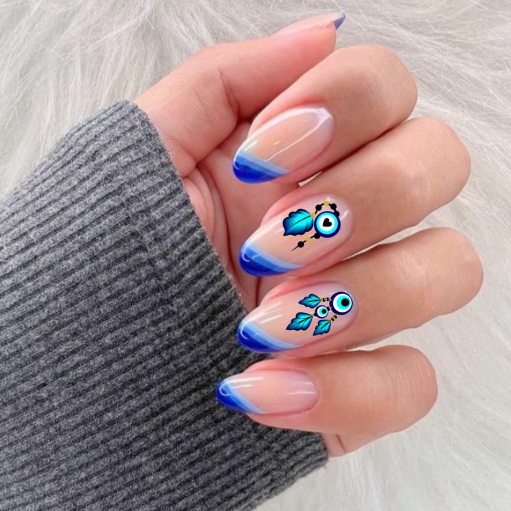 120 adesivos de unhas OLHO GREGO Películas decoradas 3d