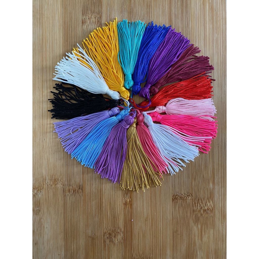 Franja tassel 7 cm para artesanato 10 unidades