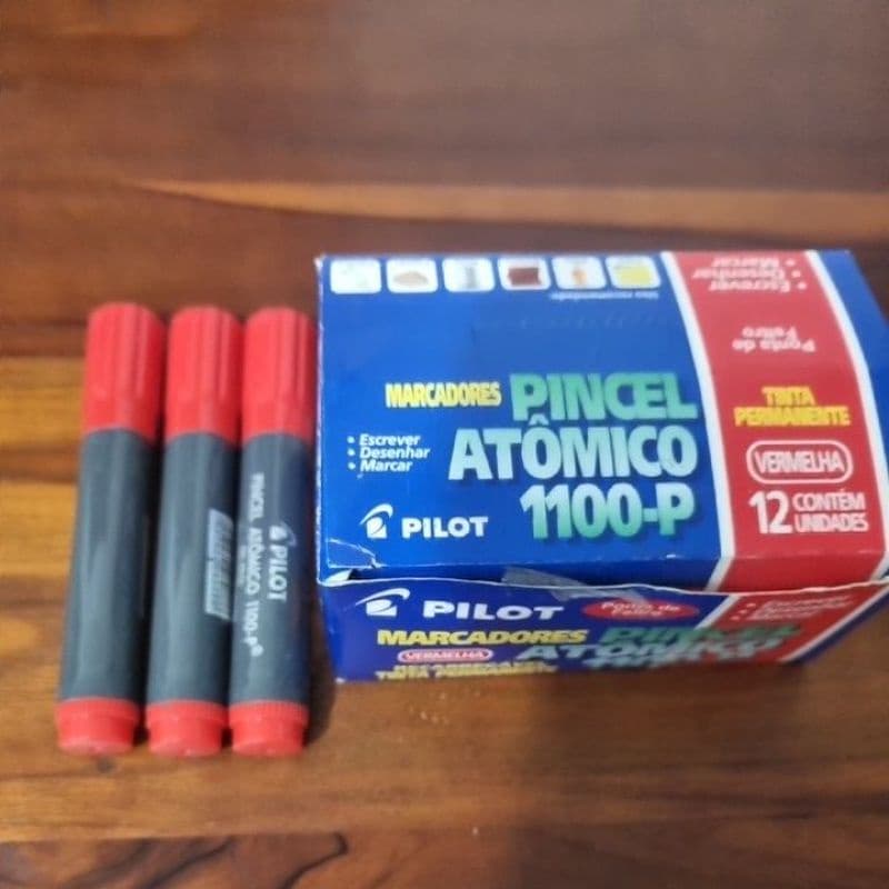 Pincel Atômico Vermelho Pilot