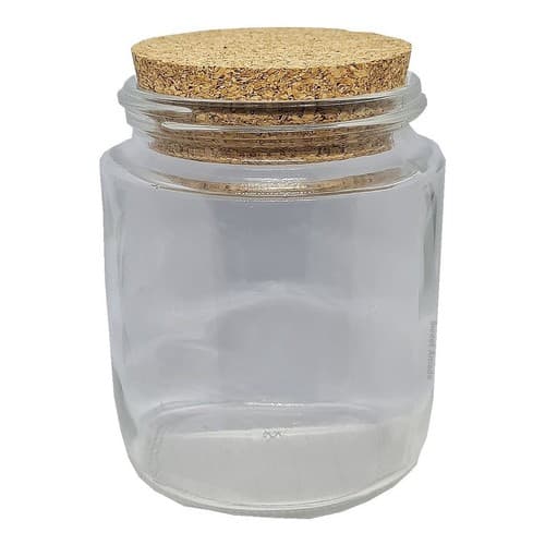 1 Pote Vidro Tampa Rolha Cortiça 200ml Lembrancinha Tempero