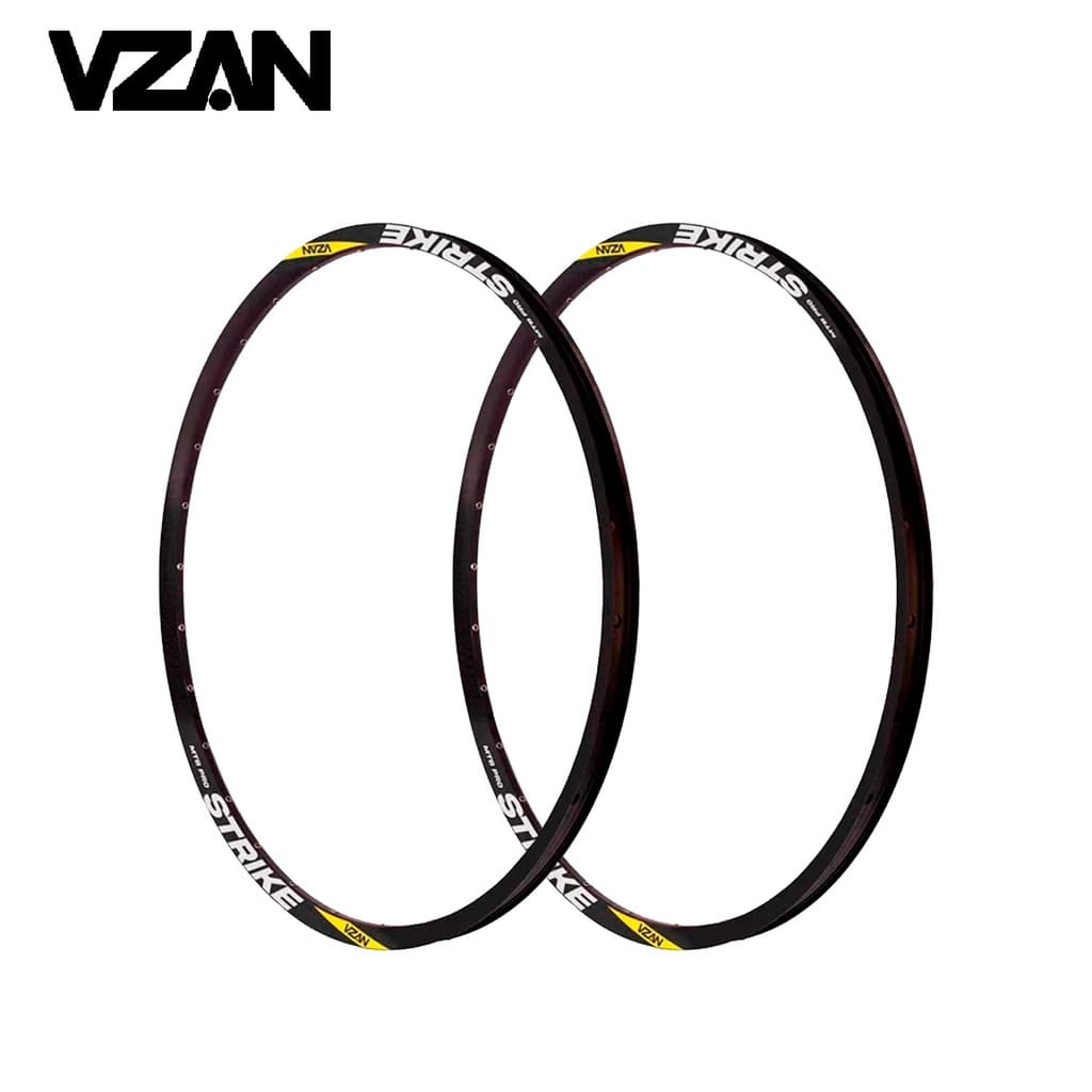Kit 2 Aros Folhas Mtb 29/36 Furos Tubeless Ready Cross-country Valvula Presta Strike Pro Vzan