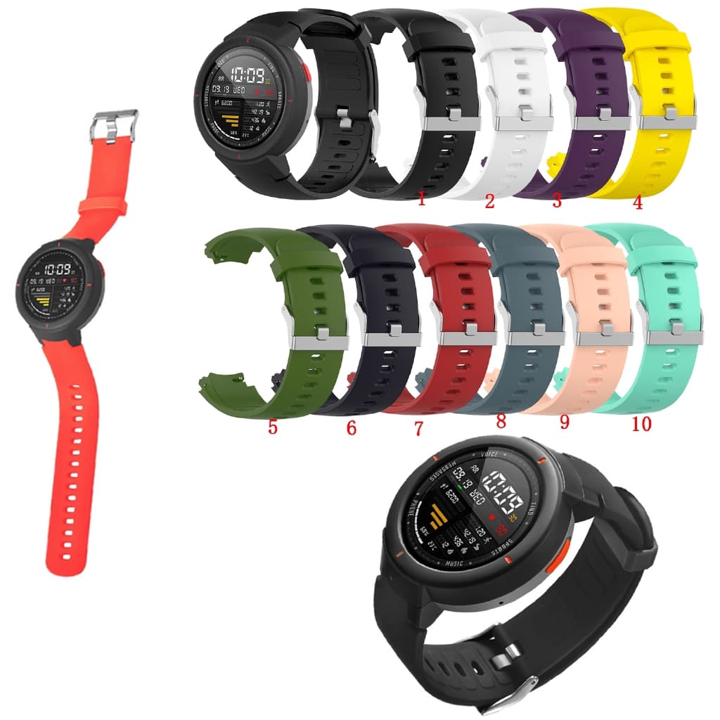 Bracelete De Silicone Para O Relógio Huami Amazfit Verge Lite Soft Watch Smarwatch