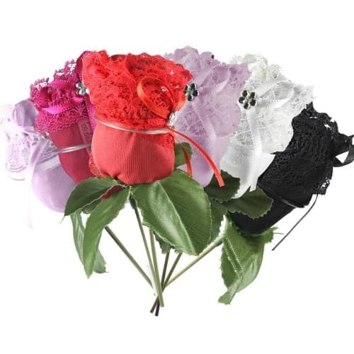Tanga Rosinha Intima Delas  Calcinha Perfumada em Formato de Rosa