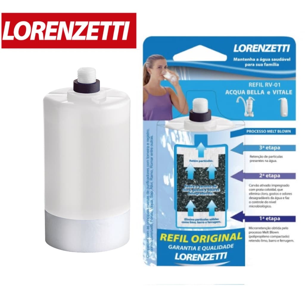 Refil Para Purificador Original Lorenzetti Acqua Bella Qualidade Impecável