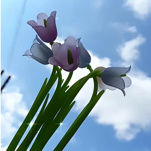 Caneta Flor Muda de Cor no Sol