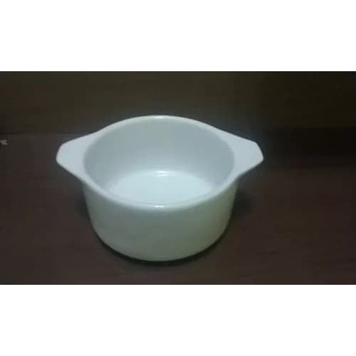 Ramequim Liso De Porcelana C/alça 200 Ml Caixa C/10 Pcs