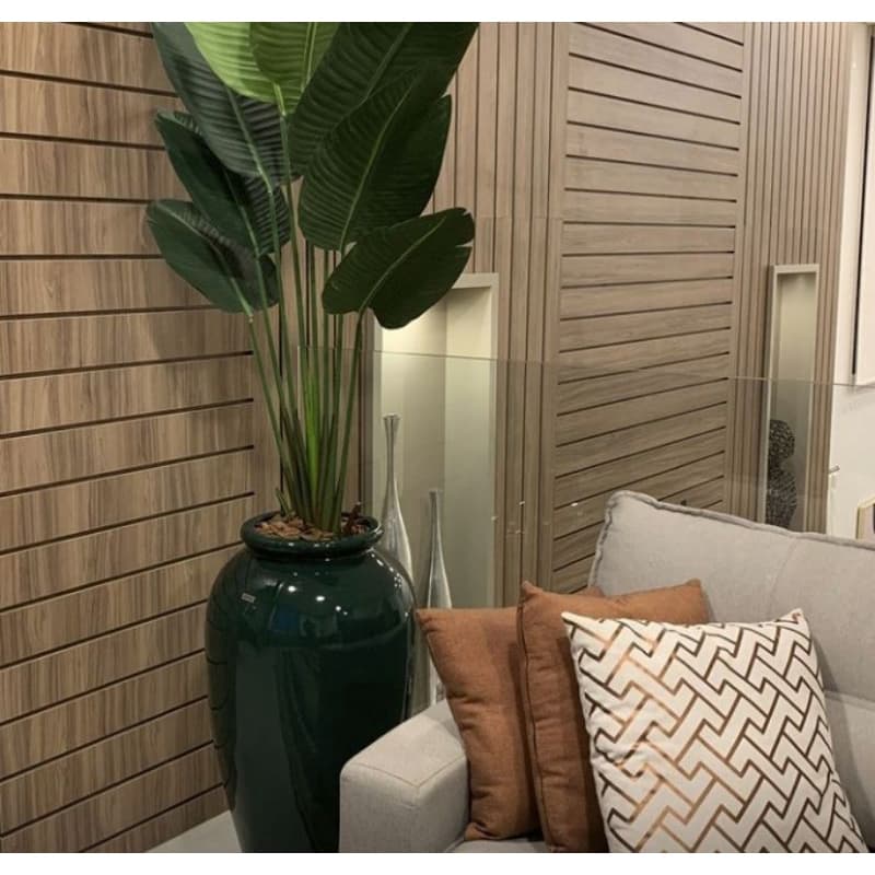 planta artificial bananeira 1.40 mts em toque real