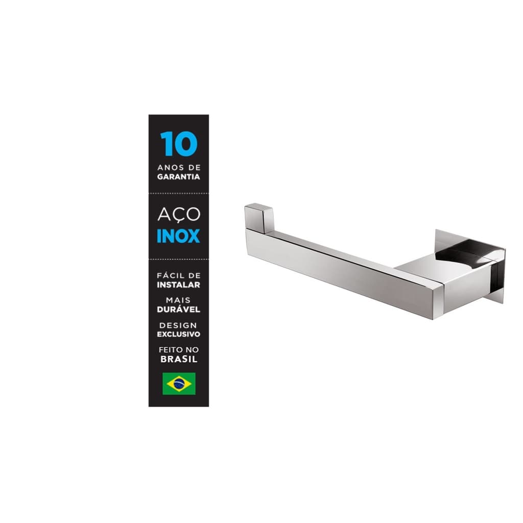Papeleira Inox - Kromus RT0302-E (lado esquerdo)