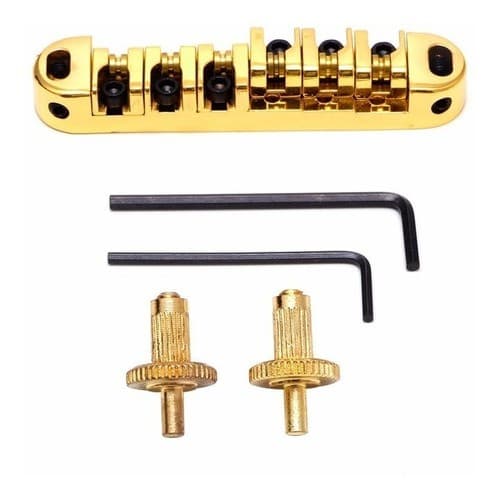 Ponte Para Guitarra Dourada Tune O Matic Roller Roler Cod330