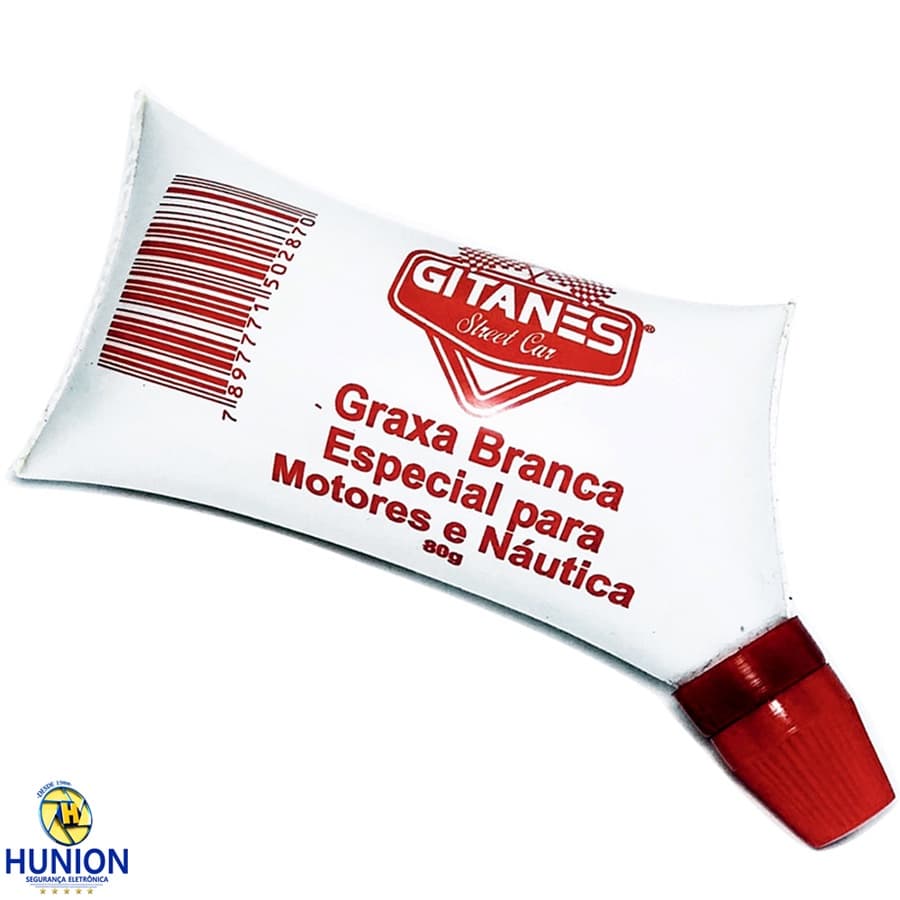 Graxa Branca Gitanes Para Portões Basculantes Fusos e Tornos Sachê 80g