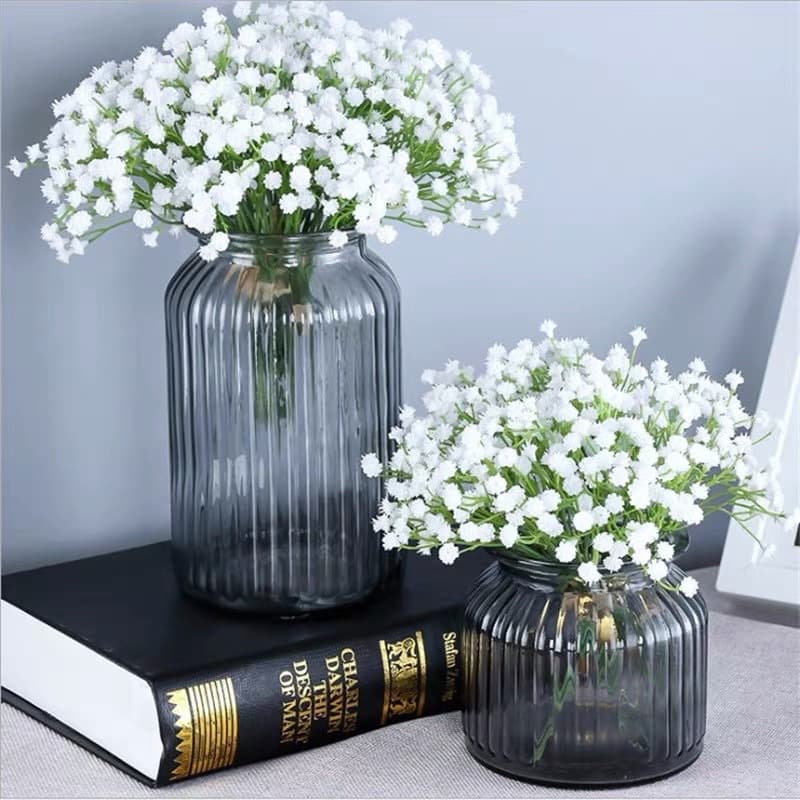 Plantas Matinho de folha Artificiais Buquê Mosquitinho Folhagem Arbusto Casa Escritório Jardim Decoração De Casamento