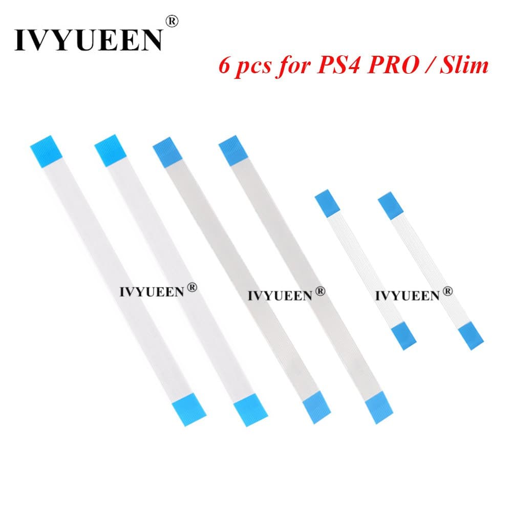 IVYUEEN 6 Peças 12 14 10 Pinos Para Playstation 4 Dualshock 4 PS4 PRO Controlador Placa De Carregamento Cabo De Alimenta