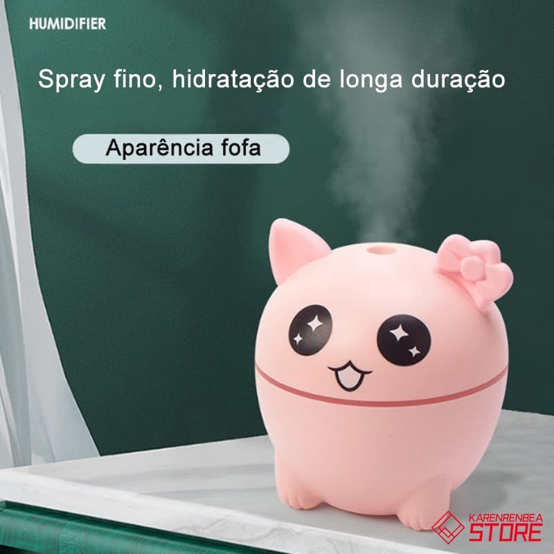 Umidificador de LED Ambiente Casa USB Aromatizador Difusor Ultrassônico