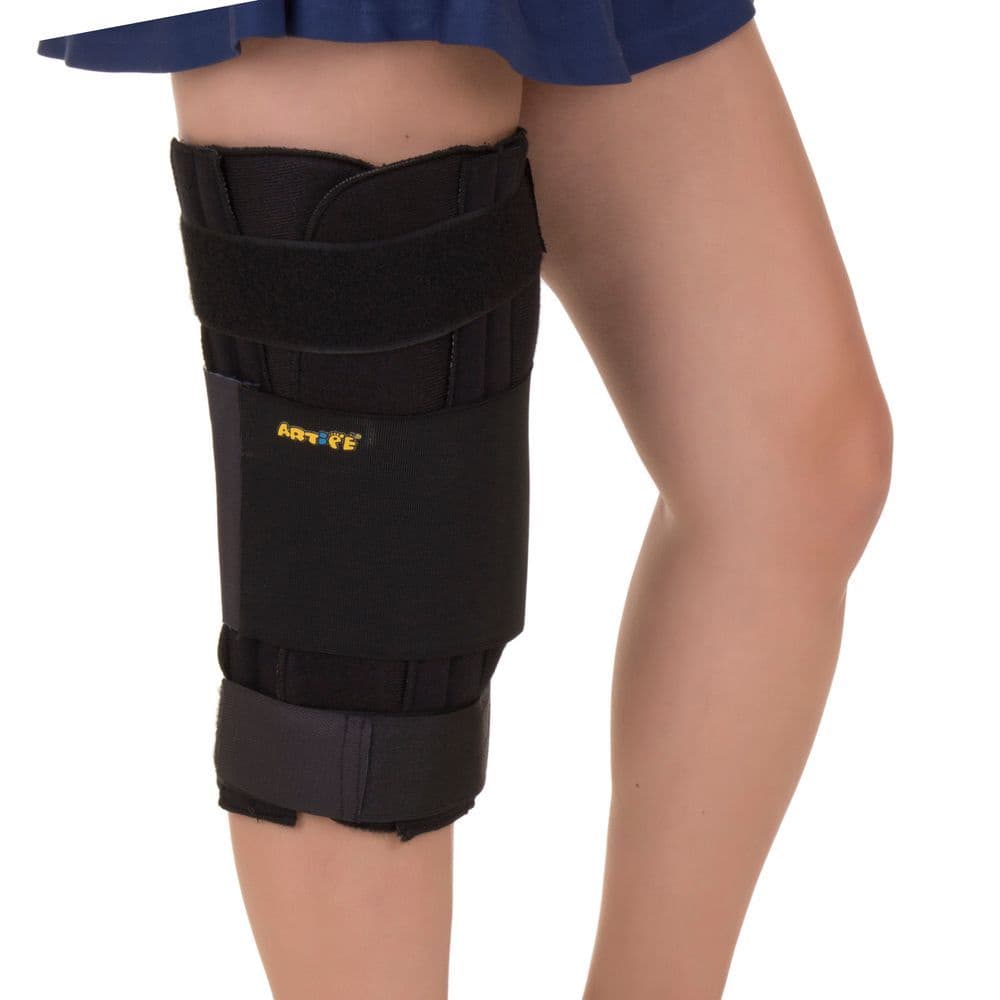 Ortese Imobilizador De Joelho Parcial 32cm Altura Bilateral Preto