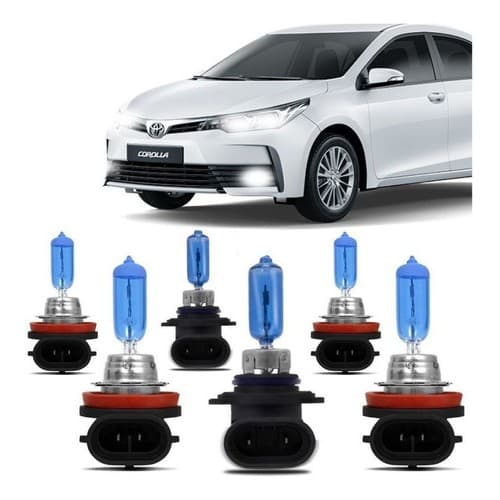 Kit Lampadas Novo Corolla Gli Xei 2018 2019 Super Brancas