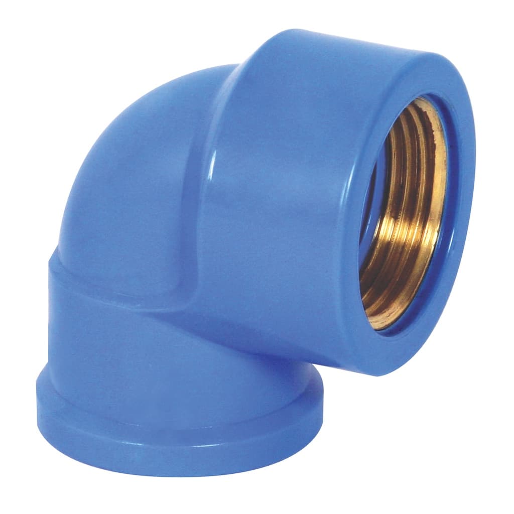 Joelho 90° Soldável com Bucha de Latão 25x3/4 Azul - Krona