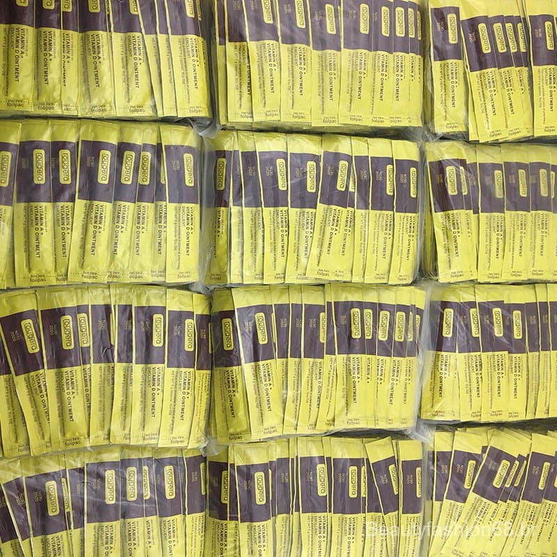 Em estoque 100/50/30/20 Pieces Pomada Fougera Vitamina A E D Pele Pós Micropigmentação