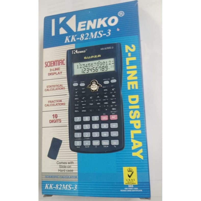 Calculadora Cientifica Kenko Kk-82MS-3 Funções Capa Protetora