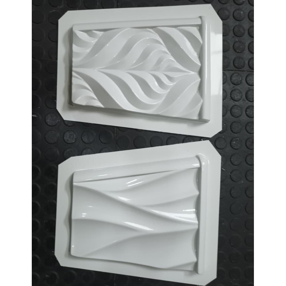 Kit 2 Moldes Forma ABS 1,5mm Vasos Garden Chama P/ Gesso Cimento