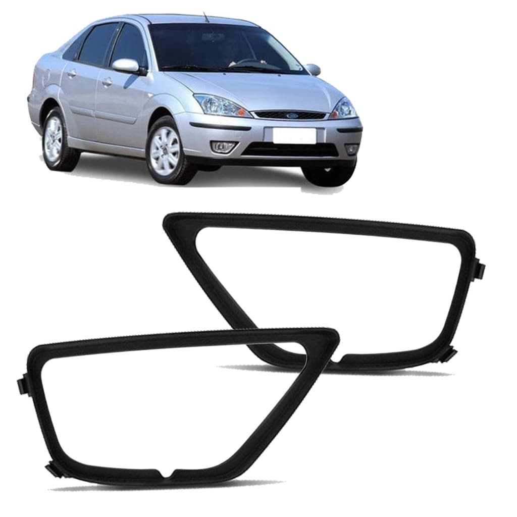 Moldura Grade Milha Focus 2004 2005 2006 2007 2008 Com Furo